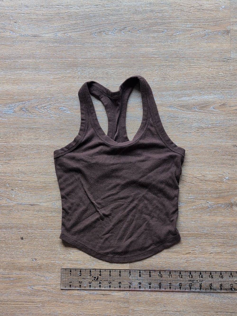 Old Navy Brown Ribbed Racer Back Tank, Small